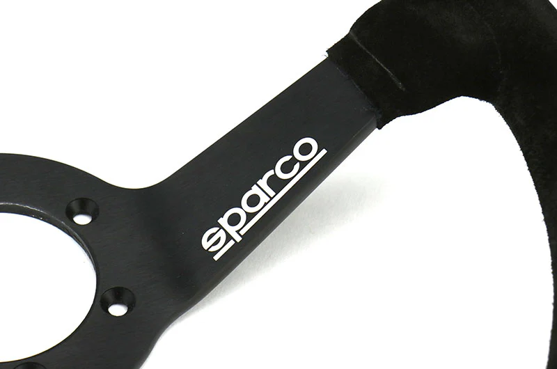 Sparco R 345 Black Suede Steering Wheel - Universal - Image 5