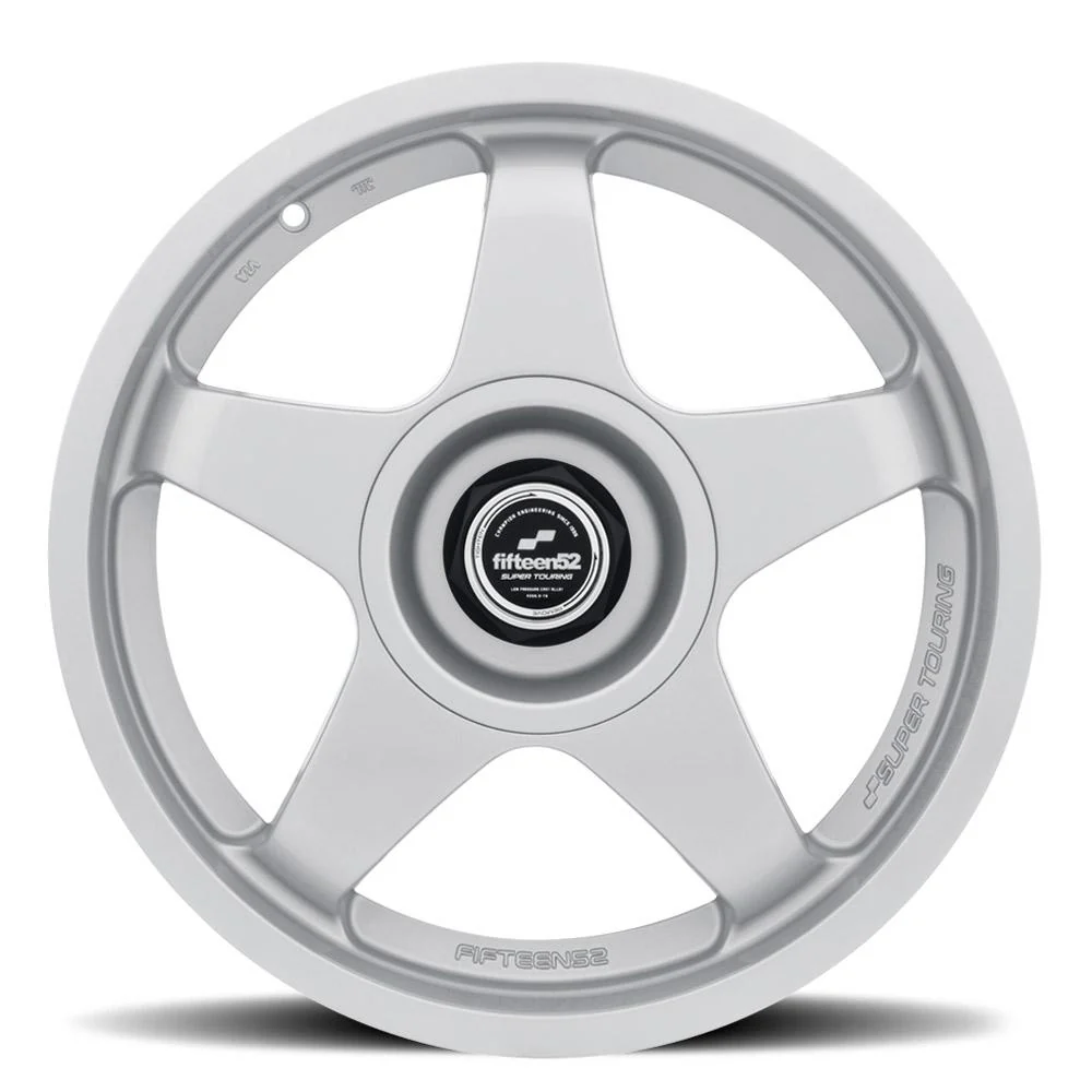 fifteen52 Chicane Speed Silver 18x8.5 +35 5x114.3/5x100 (Single Wheel)  - 2015-2024 Subaru WRX / 2015-2021 STI / 2019-2024 Forester / 2013-2024 Subaru BRZ / Scion FR-S / Toyota GR86 / 2014-2018 Subaru Forester