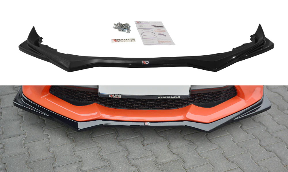 Maxton Design V2 Gloss Black Facelifted Front Lip - 2017-2021 Toyota 86 - Image 3