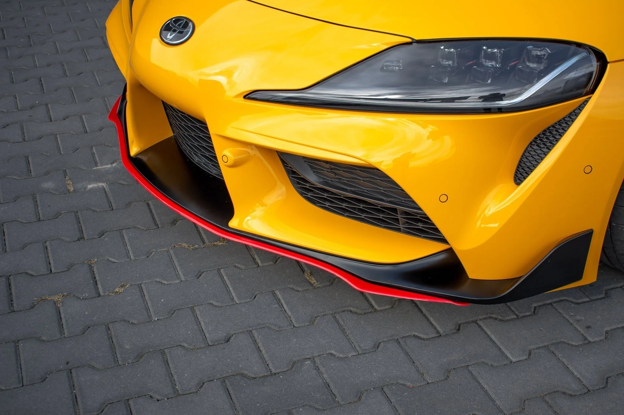 Maxton Design V3 Red Front Lip - 2020+ A90 Supra - Image 2