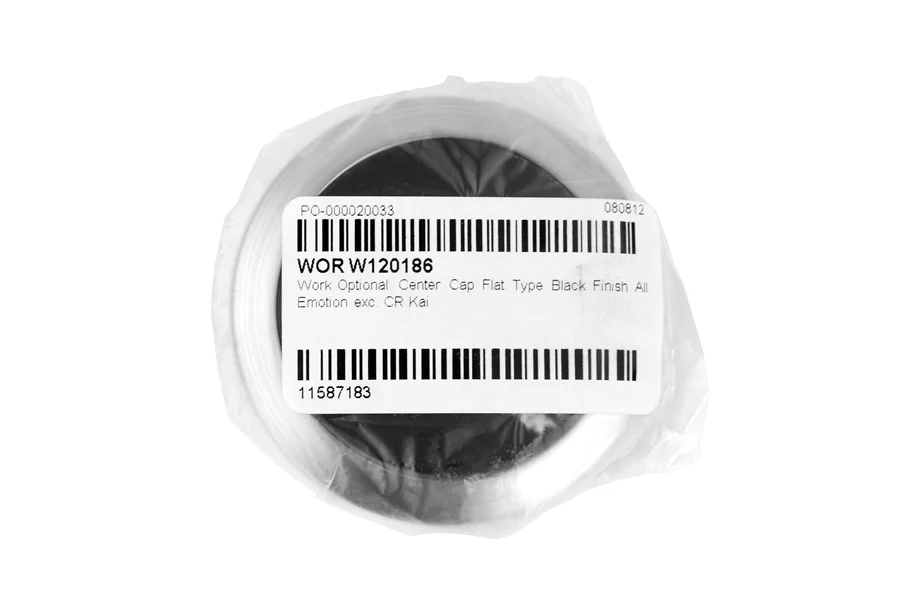 Work Wheels Emotion Center Cap Black Flat Type - Image 4