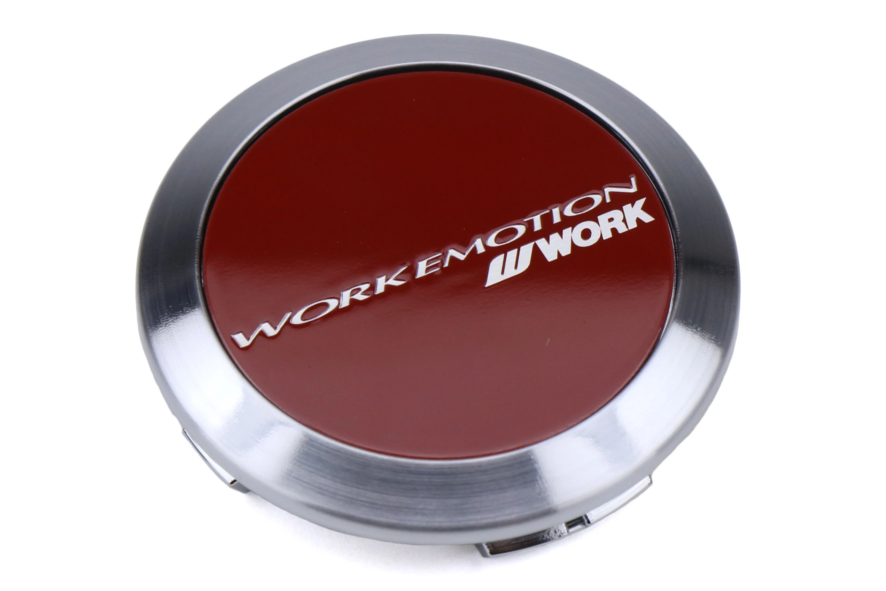 Work Wheels Emotion Center Cap Red Flat Type - Image 2