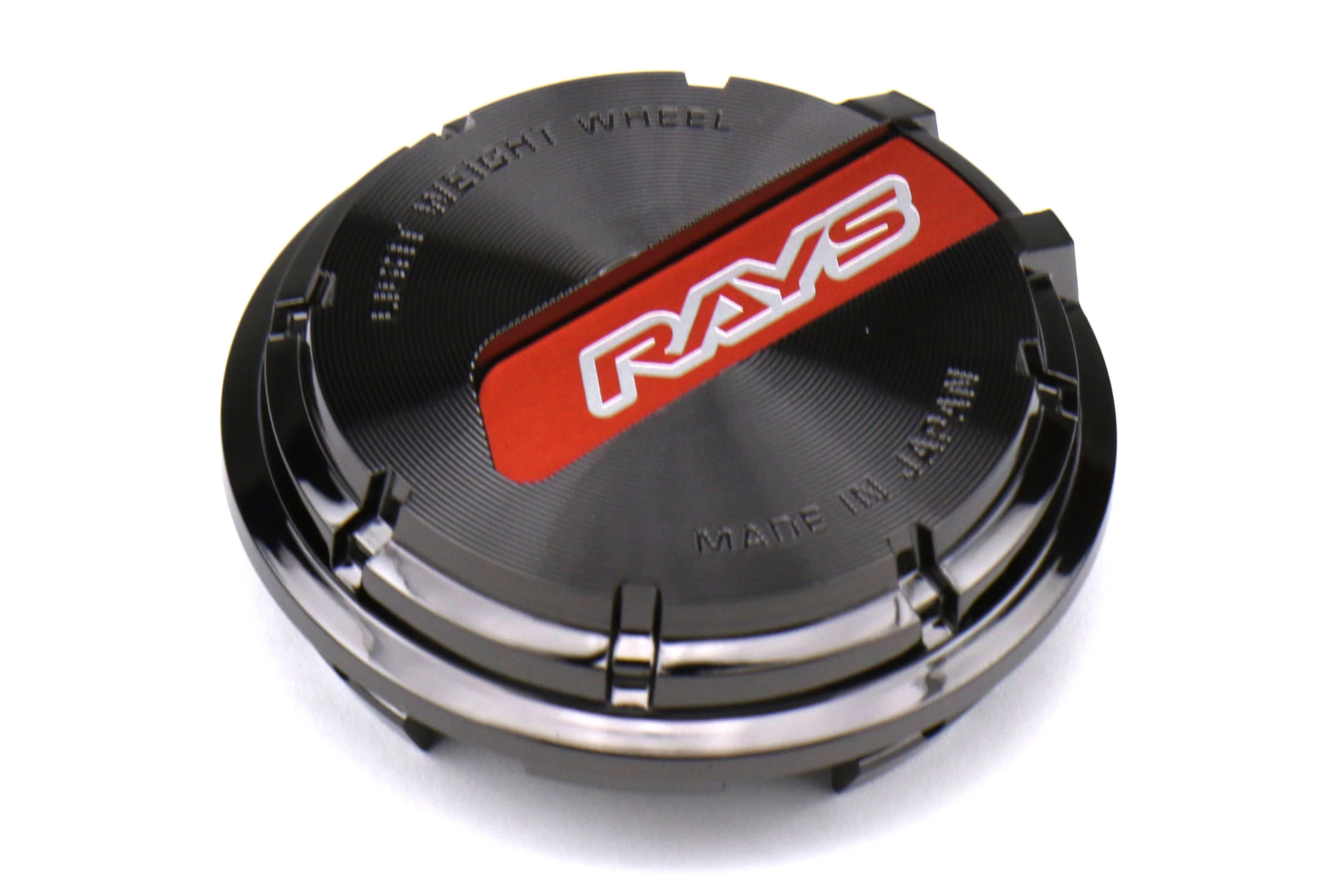 Rays Gram Lights 57CR / 57DR GL Center Cap-Black - Black-Red - Image 2