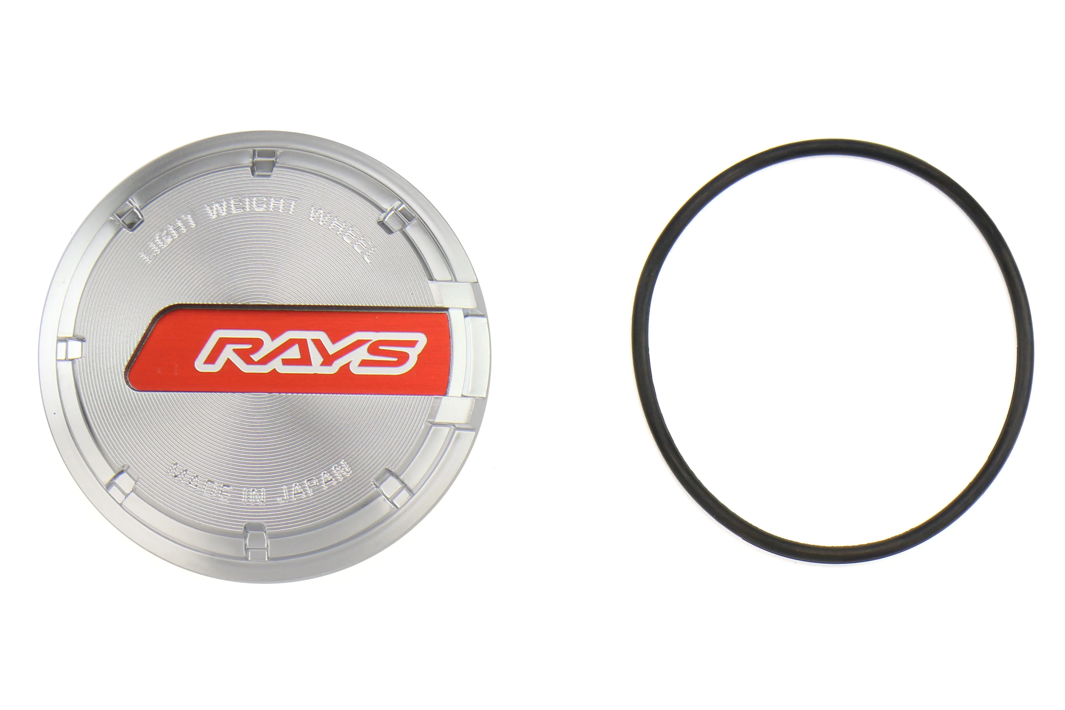 Rays Gram Lights 57CR / 57DR GL Center Cap-Red-Silver