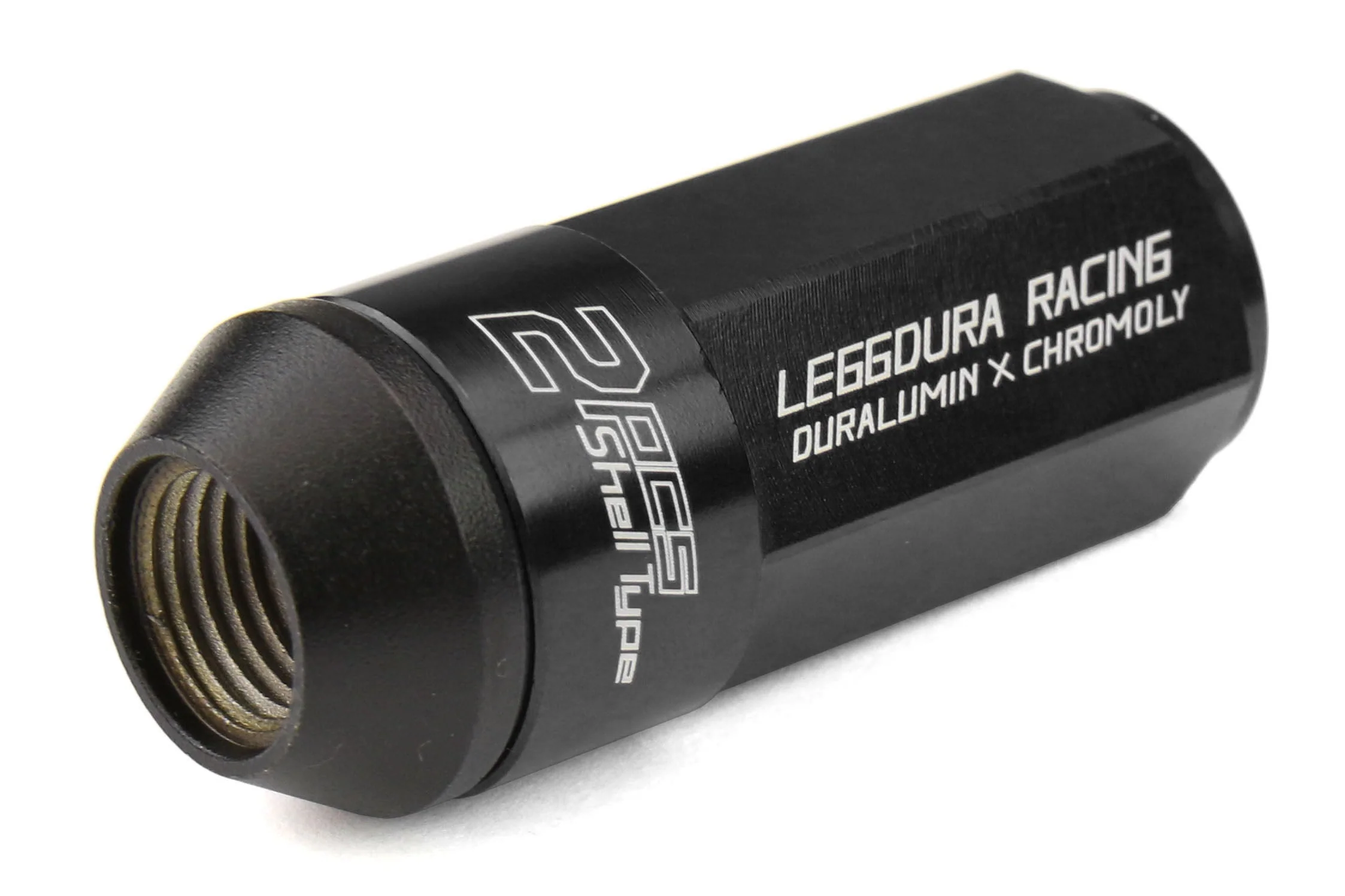 Project Kics Leggdura Racing Shell Type Lug Nut Set 53mm Closed-End Look 12X1.25 Black - Universal - Image 3