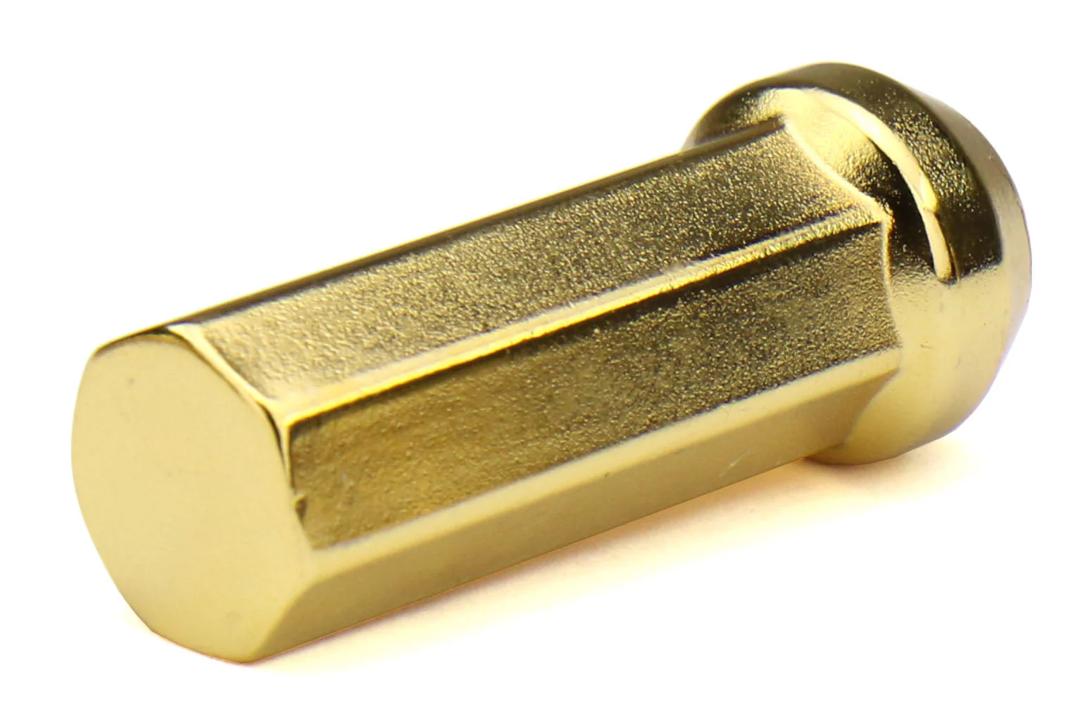 Project Kics Kyokugen Heptagon 50mm Closed Ended Gold Lug Nuts 12x1.25 - Universal - Image 3