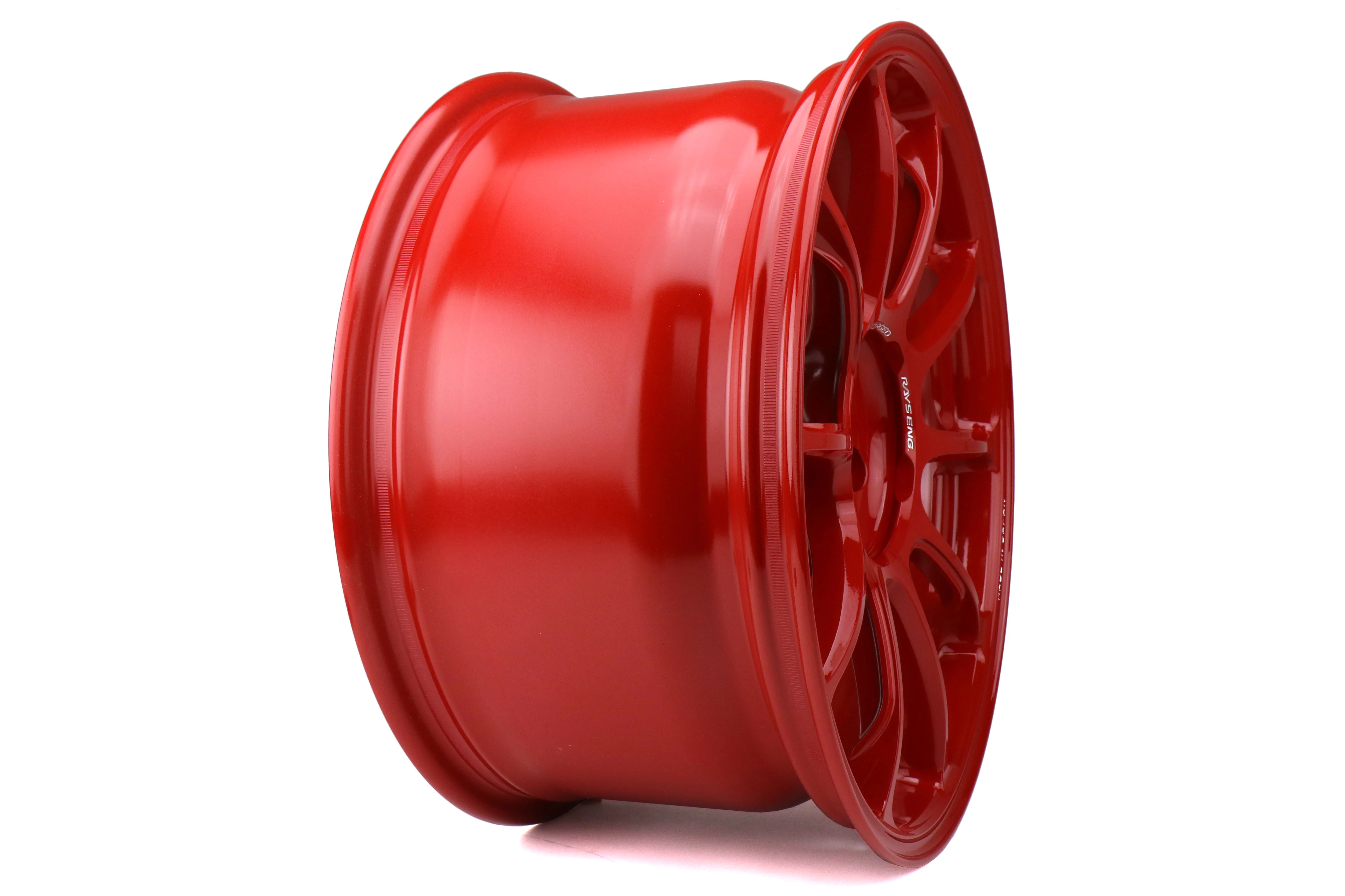 Volk ZE40 Hyper Red 18x9.5 +43 5x100 Face 2 (Single Wheel) - 2013-2023 Subaru BRZ / Scion FR-S / Toyota GR86 / 2014-2018 Subaru Forester - Image 3
